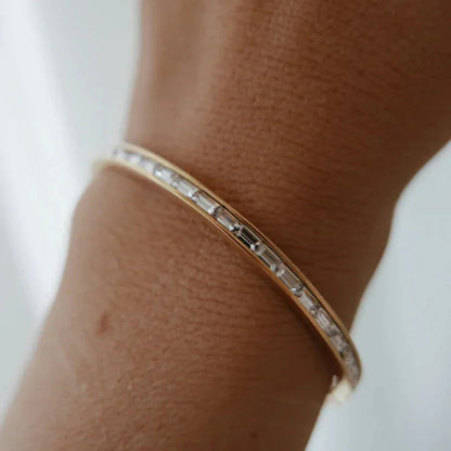 [Royal Vicky]Grace Gold Diamond Bangle
