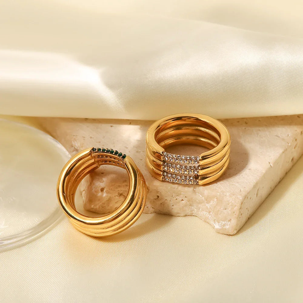 [Royal Vicky]Serenity Diamond Gold Ring