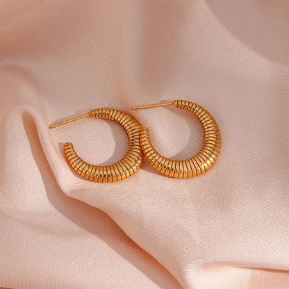 [Royal Vicky]Bailey Hoop Earrings
