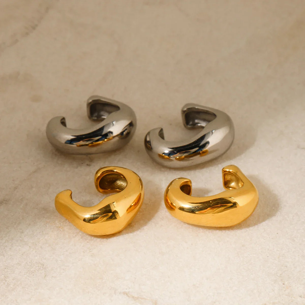 [Royal Vicky]Fabienne Gold Ear Cuffs
