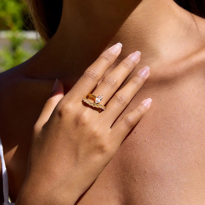 [Royal Vicky]Calina Marquise Diamond Ring
