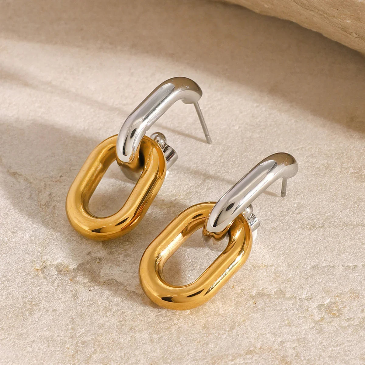 [Royal Vicky]Taylor Two Tone Double Hoops