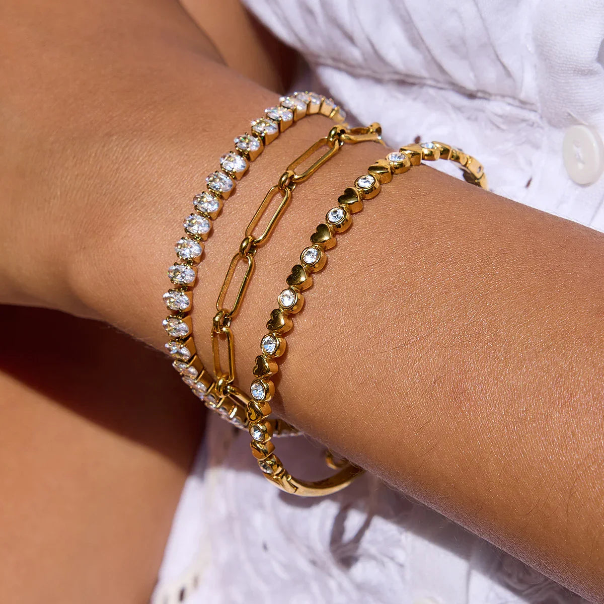 [Royal Vicky]Avaria Oval Cut Tennis Bracelet