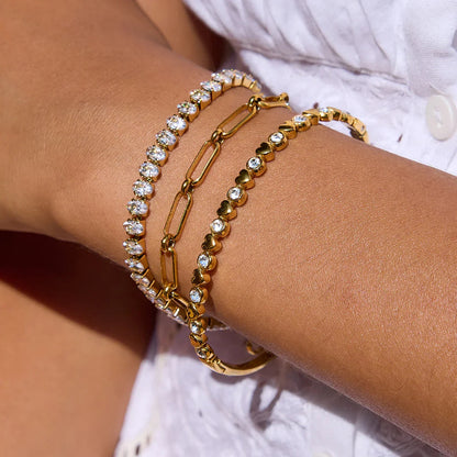 [Royal Vicky]Avaria Oval Cut Tennis Bracelet