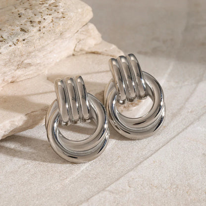 [Royal Vicky]Luna Layered Hoop Earrings