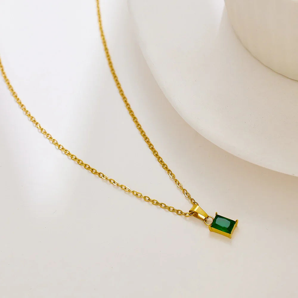 [Royal Vicky]Emi Green Necklace
