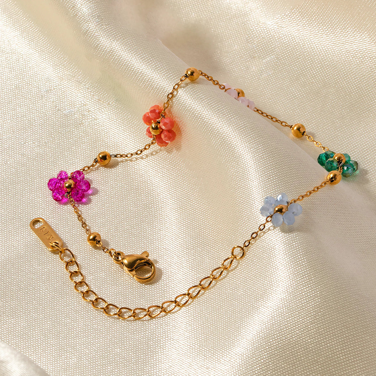 [Royal&Vicky]Azalea Floral Gold Bracelet