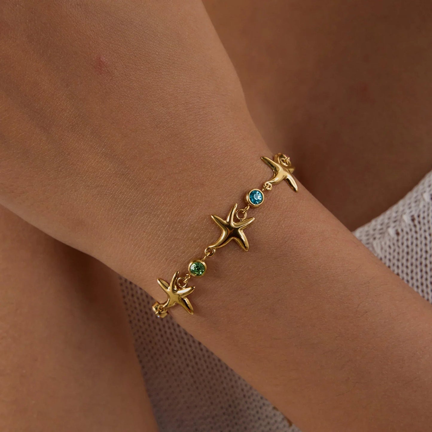 [Royal Vicky]Kristine Golden Starfish Bracelet