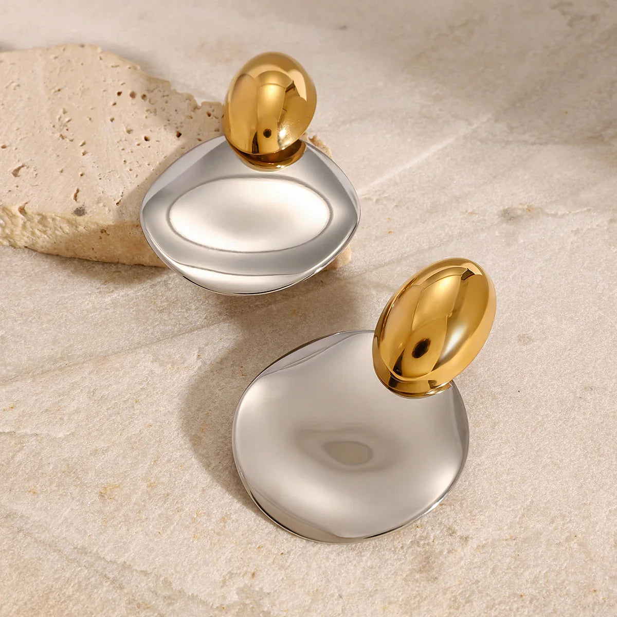 [Royal Vicky]Destiny Chunky Gold Drop Earrings