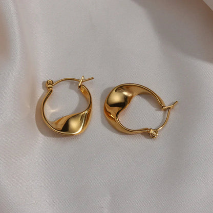 [Royal Vicky]Esti Irregular Hoop Earrings