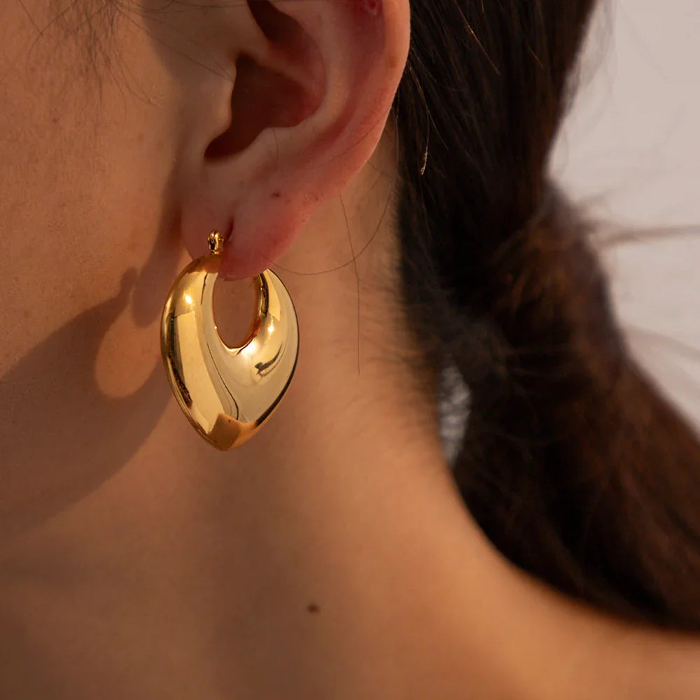 [Royal Vicky]Fawn Gold Hoops