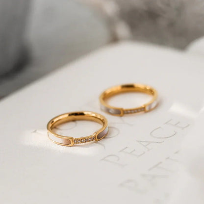 [Royal Vicky]Gabrielle Diamond Simulant Gold Ring