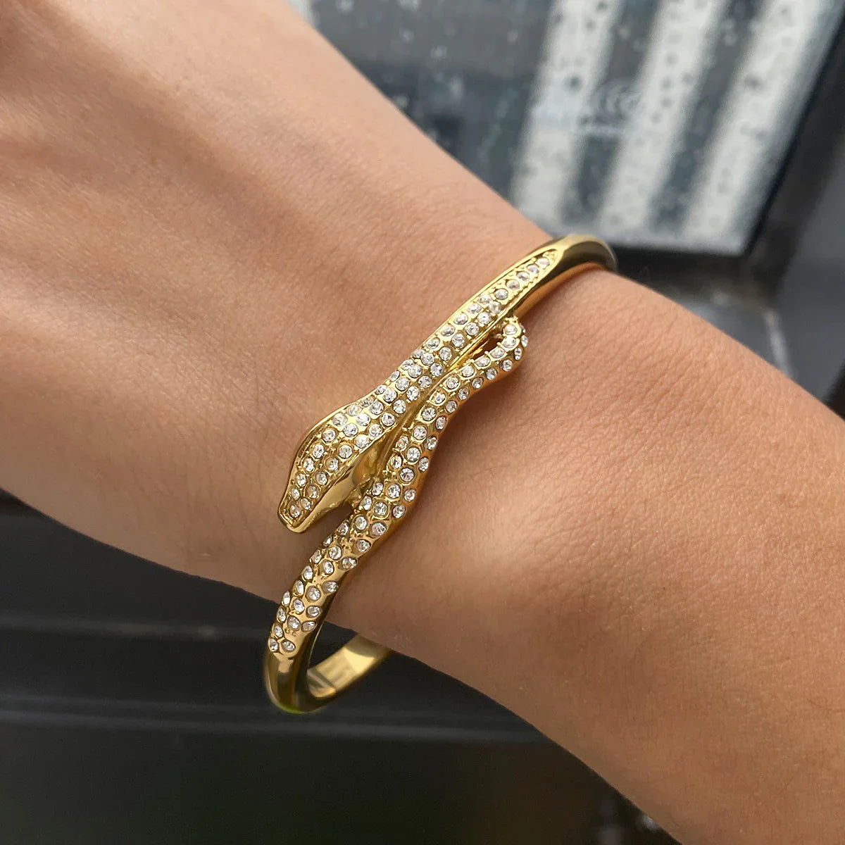 [Royal Vicky]Rosalee Serpentine Diamond Bangle