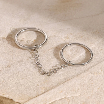 [Royal Vicky]Bridget Chain Stacked Ring