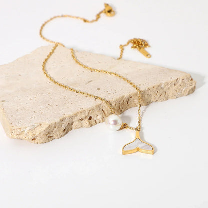 [Royal Vicky]Mermaid Freshwater Pearl Necklace