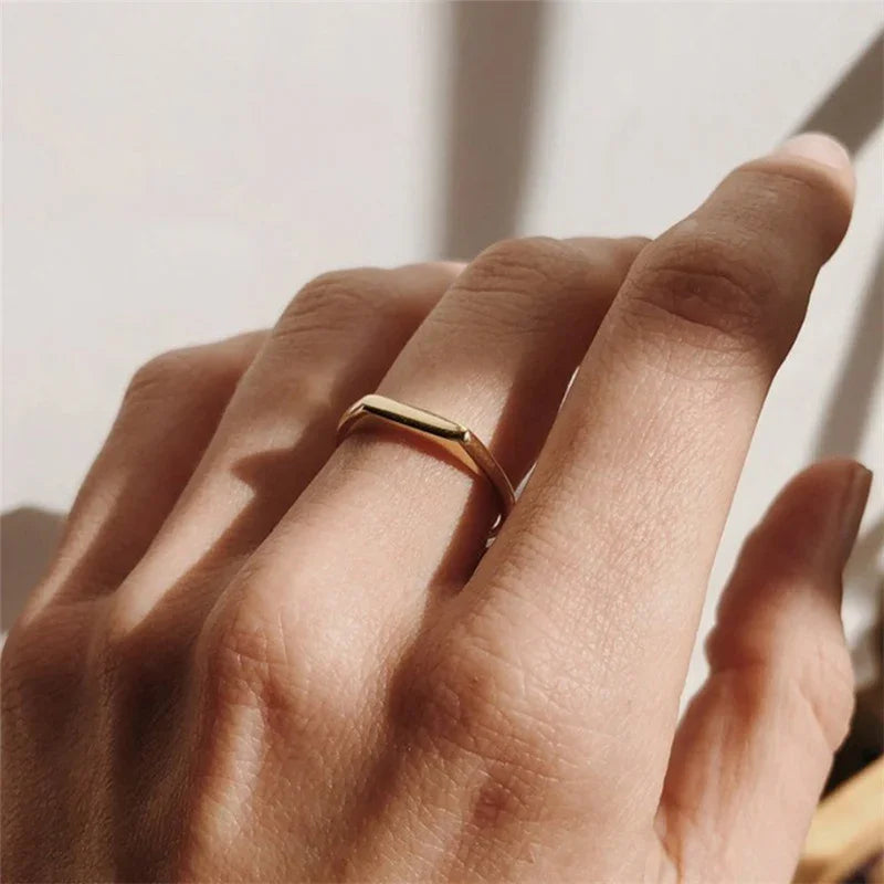 [Royal Vicky]Sasha Geometric Gold Ring
