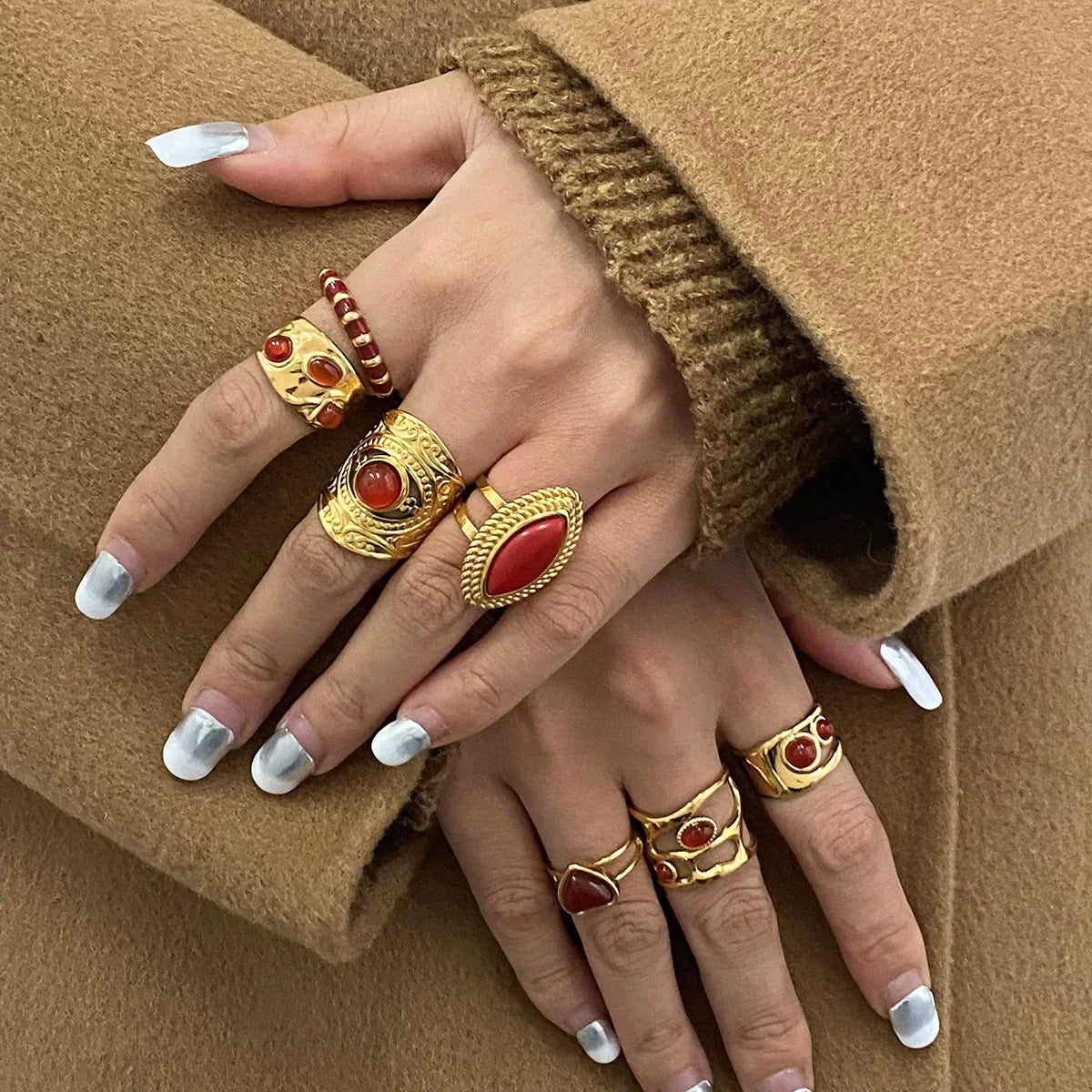 [Royal Vicky]Heidi Marquise Gold Ring