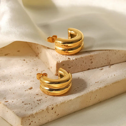 [Royal Vicky]Henrietta Gold Earrings