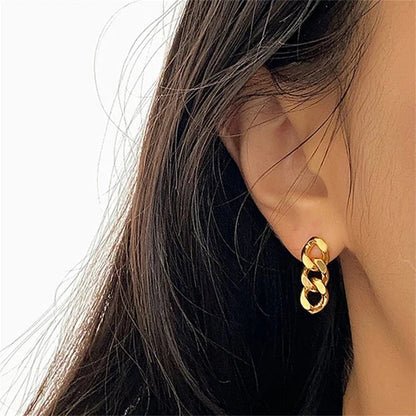 [Royal Vicky]Giselle Gold Chain Earring