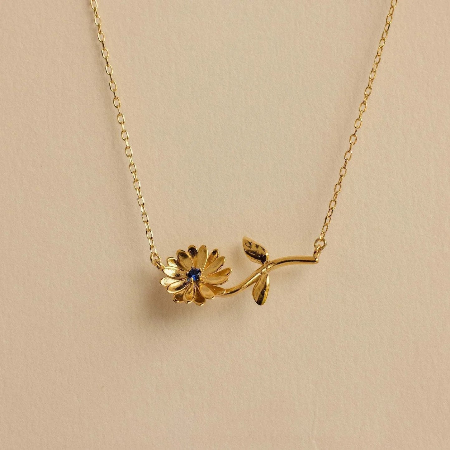 [Royal Vicky]Maribelle Birth Flower Gold Necklace