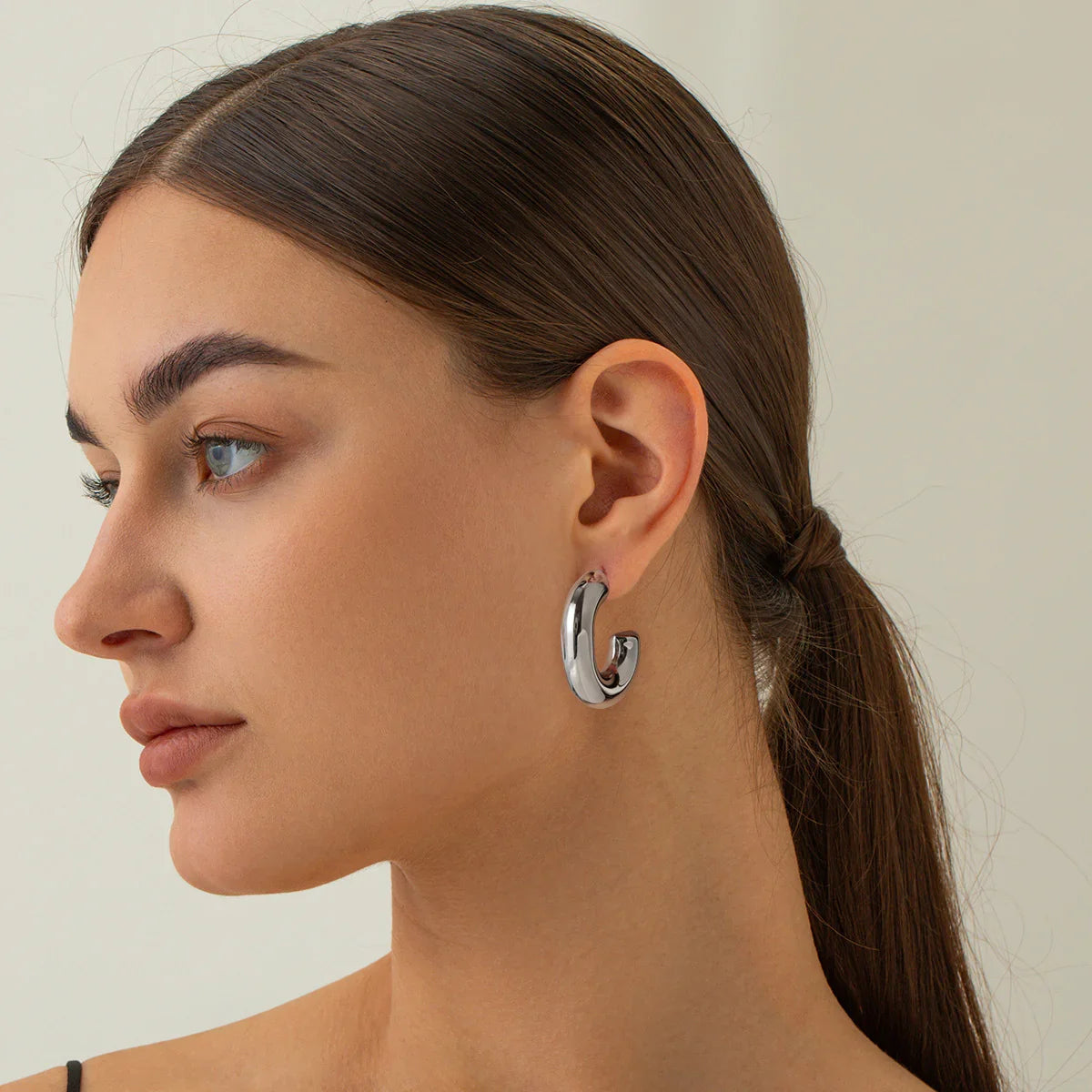 [Royal Vicky]Alera Silver Hoops