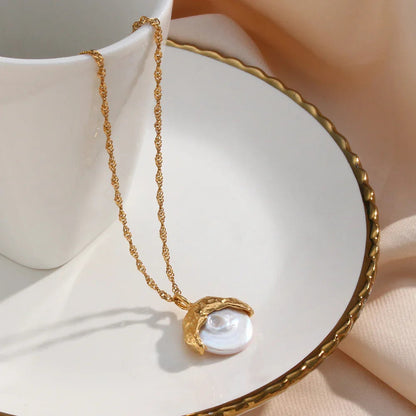 [Royal Vicky]Kimberly Pearl Necklace