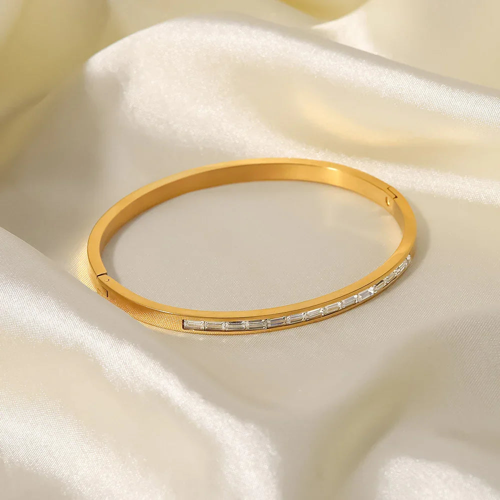 [Royal Vicky]Grace Gold Diamond Bangle