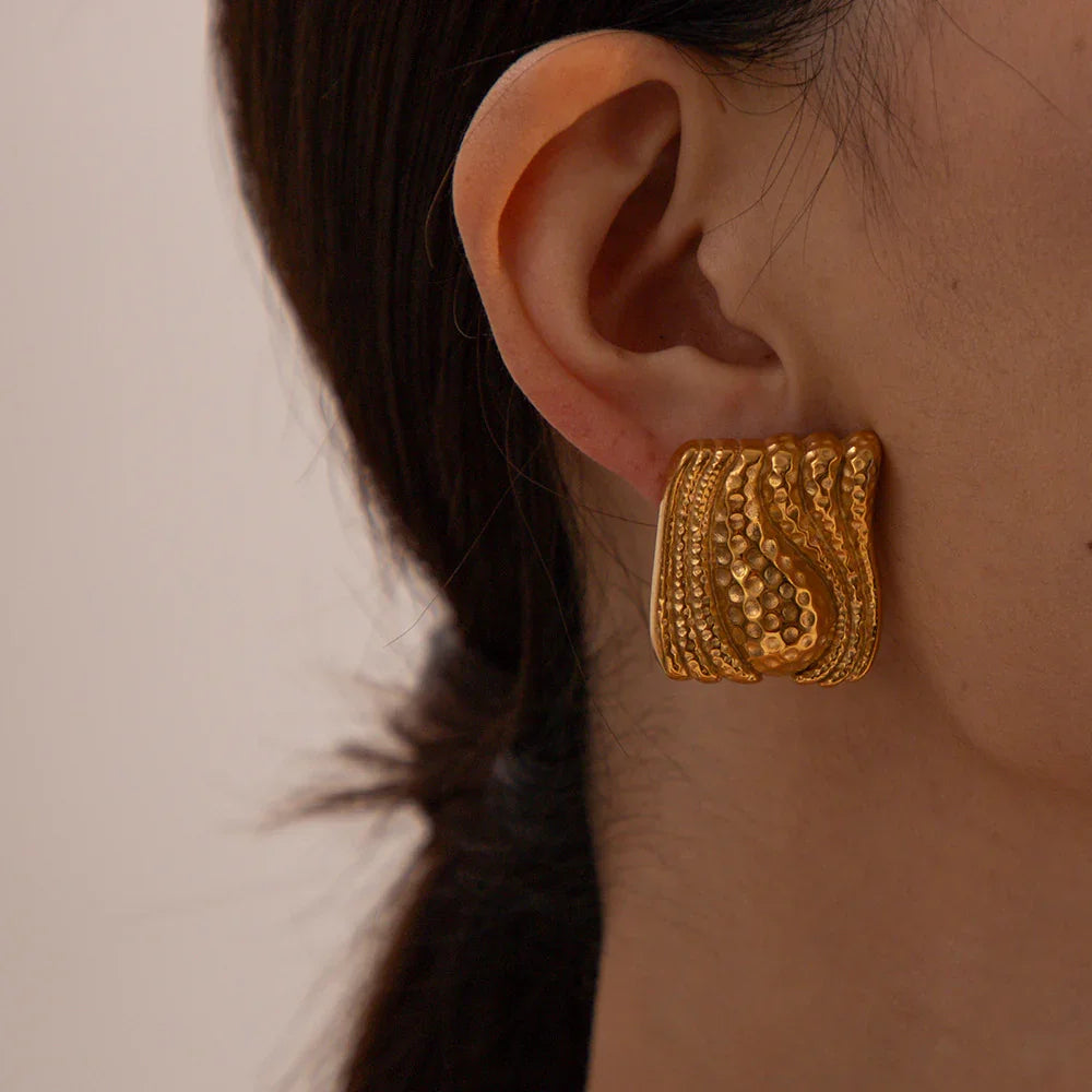 [Royal Vicky]Marigold Gold Earrings