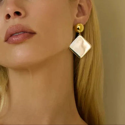 [Royal Vicky]Kelly Geometric Drop Earrings