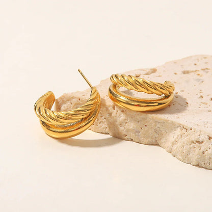 [Royal Vicky]Cecilia Layered Earrings