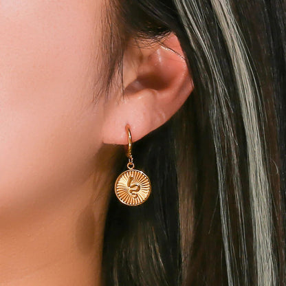 [Royal Vicky]Eliana Serpent Coin Earrings