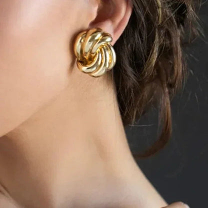 [Royal Vicky]Floriana Gold Earrings