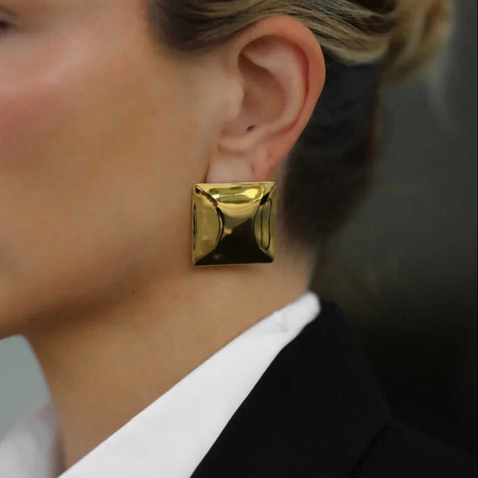 [Royal Vicky]Fischer Chunky Pillow Earrings