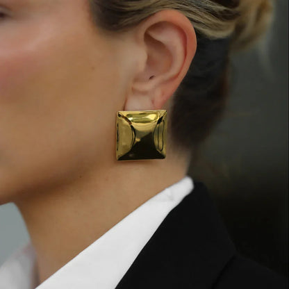 [Royal Vicky]Fischer Chunky Pillow Earrings