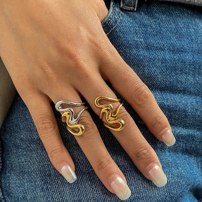 [Royal Vicky]Halle Abstract Gold Ring