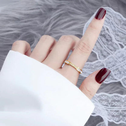 [Royal Vicky]Gabrielle Diamond Simulant Gold Ring