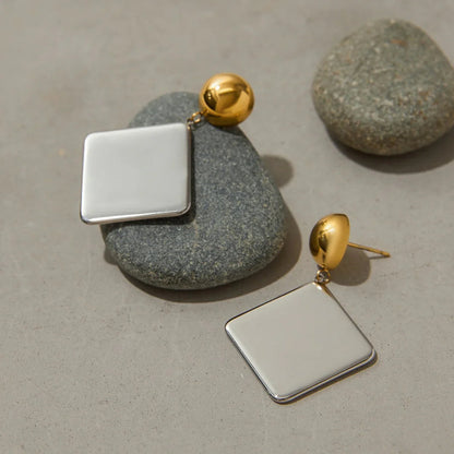 [Royal Vicky]Kelly Geometric Drop Earrings