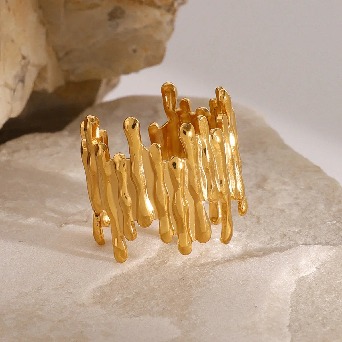 [Royal Vicky]Zoella Abstract Gold Ring