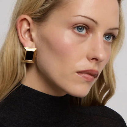 [Royal Vicky]Sybil Gold Enamel Earrings