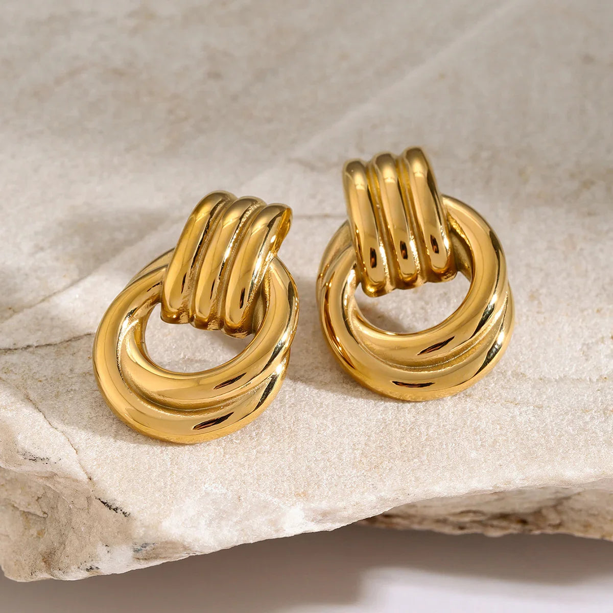 [Royal Vicky]Luna Layered Hoop Earrings