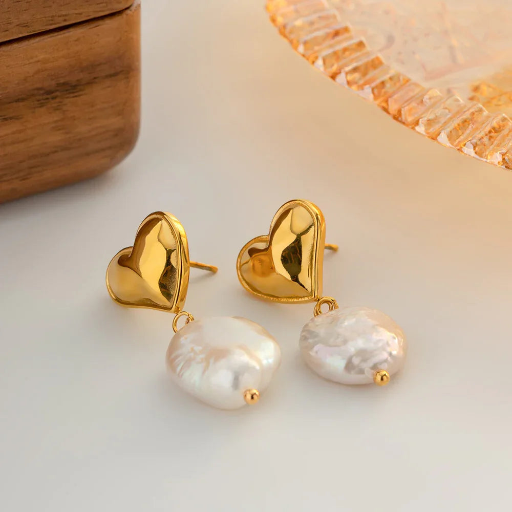 [Royal Vicky]Blanche Freshwater Pearl Earrings