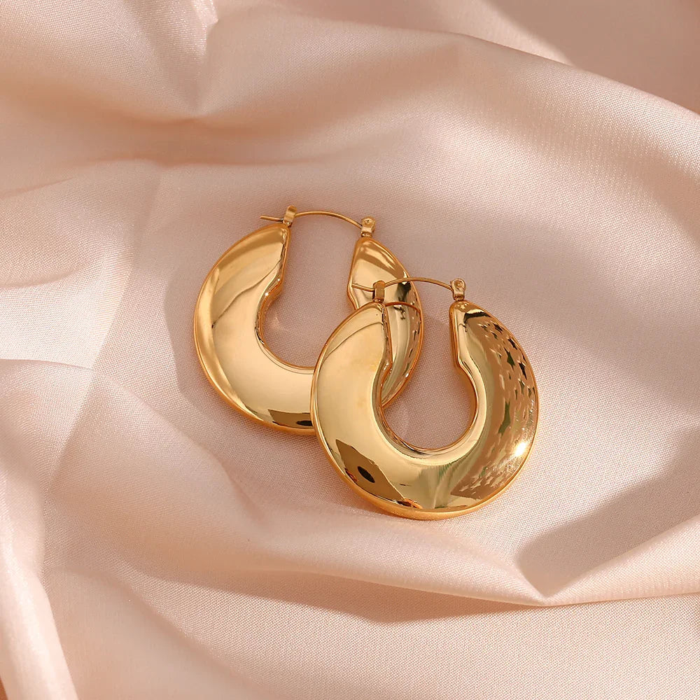 [Royal Vicky]Kayleigh Chunky Hoop Earrings