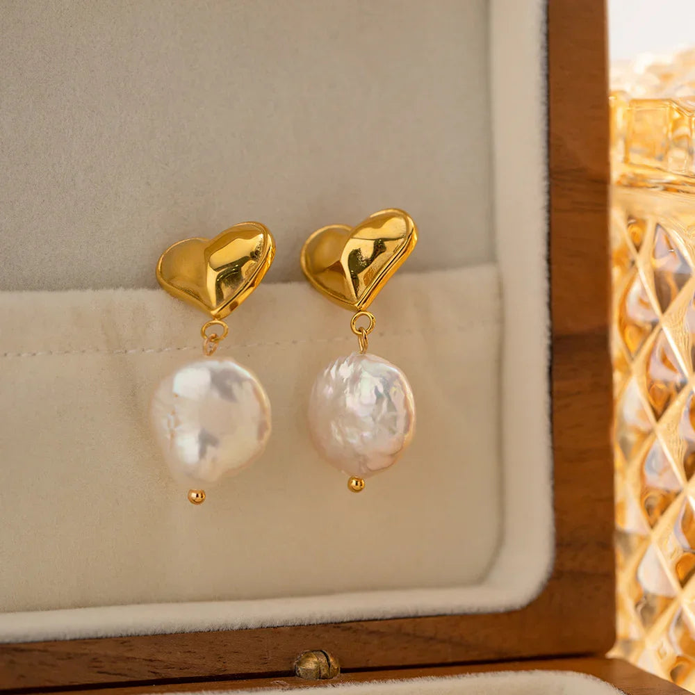 [Royal Vicky]Blanche Freshwater Pearl Earrings