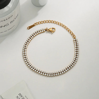 [Royal Vicky]Florabelle Double Tennis Bracelet