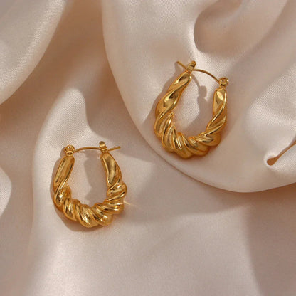 [Royal Vicky]Adaline Twist Hoop Earrings