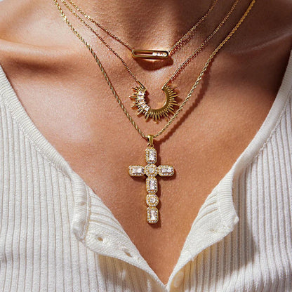 [Royal Vicky]Abby Sculpted Gold Pendant