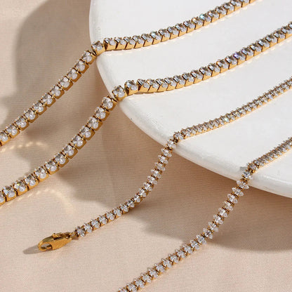 [Royal Vicky]Wisteria Diamond Tennis Necklace