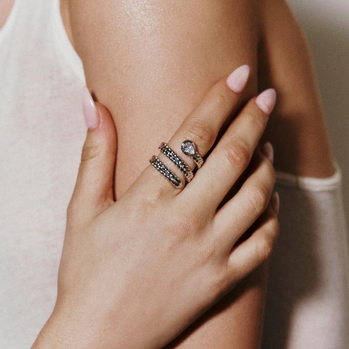 [Royal Vicky]Davina Gold Serpent Ring