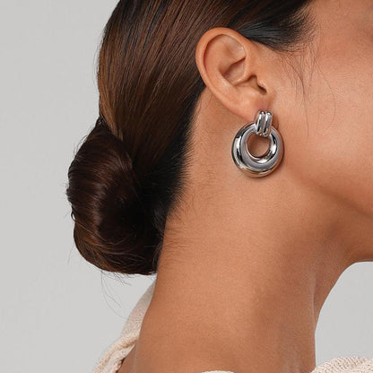 [Royal Vicky]Lillian Silver Earrings