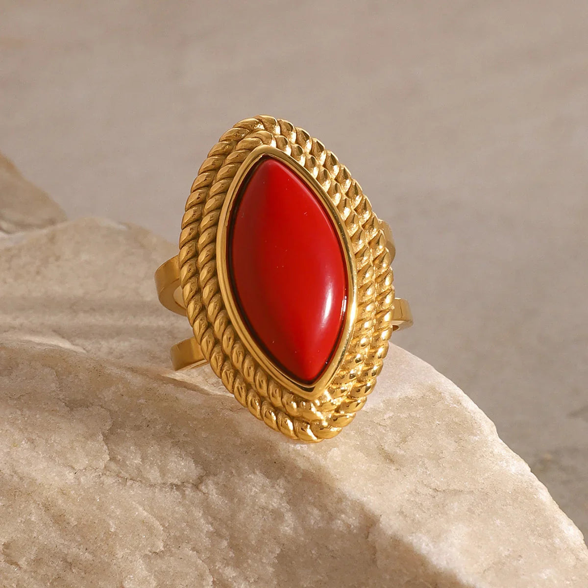 [Royal Vicky]Heidi Marquise Gold Ring